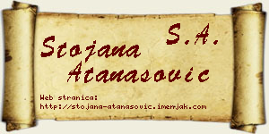 Stojana Atanasović vizit kartica
